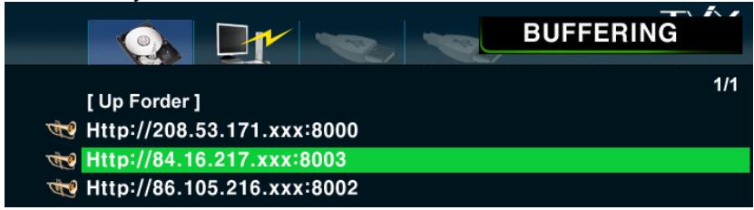 TVIX HD M-5100SH - Download the .pls file. - 3