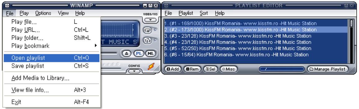 TVIX HD M-5100SH - Download the .pls file. - 2