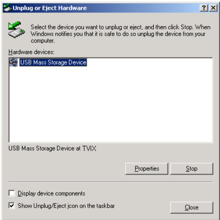 TVIX HD M-6500A - Unplug or Eject Hardware - 3