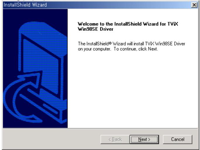 TVIX HD M-6500A - Windows 98SE Driver Installation - 1