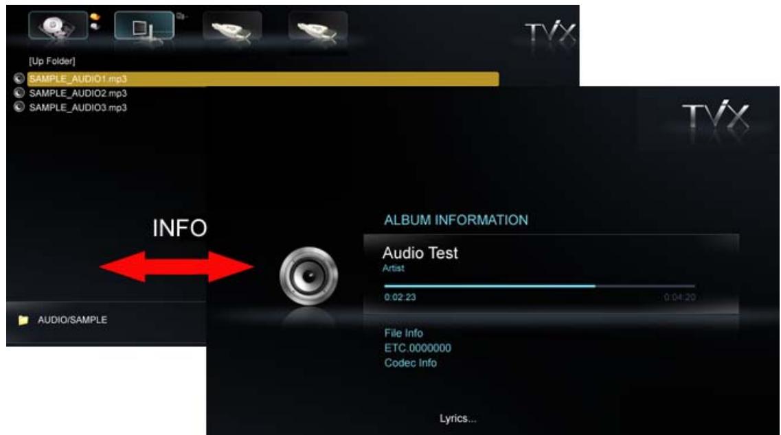 TVIX HD M-6500A - Audio Playback - 1