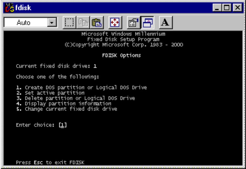 TVIX HD M-6500A - Making a Partition and Formatting the HDDs under Windows 98SE / ME - 2