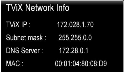 TVIX HD M-6500A - Setting Network Configurations in TViX HD - 2