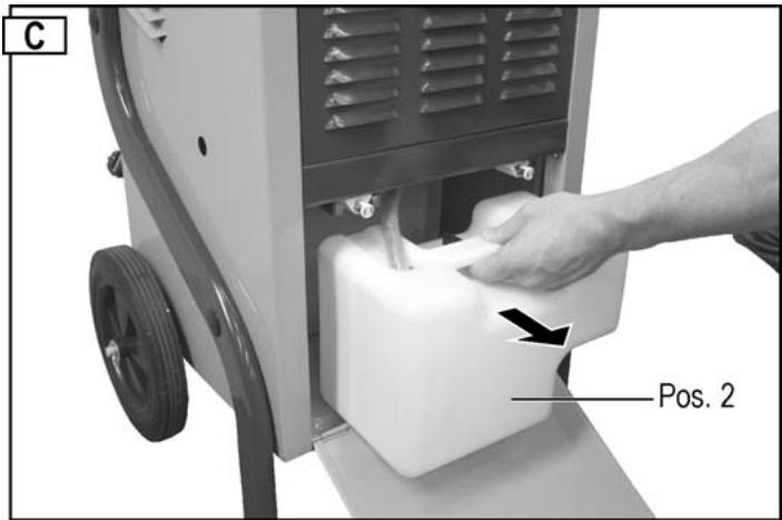 ATIKA ALE 800 - Entfernen des Wasserauffangbehälters - 2