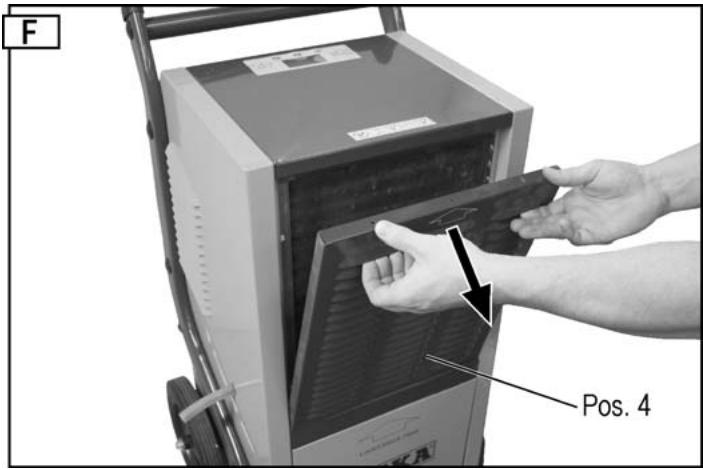 ATIKA ALE 800 - Entfernen des Filters - 1