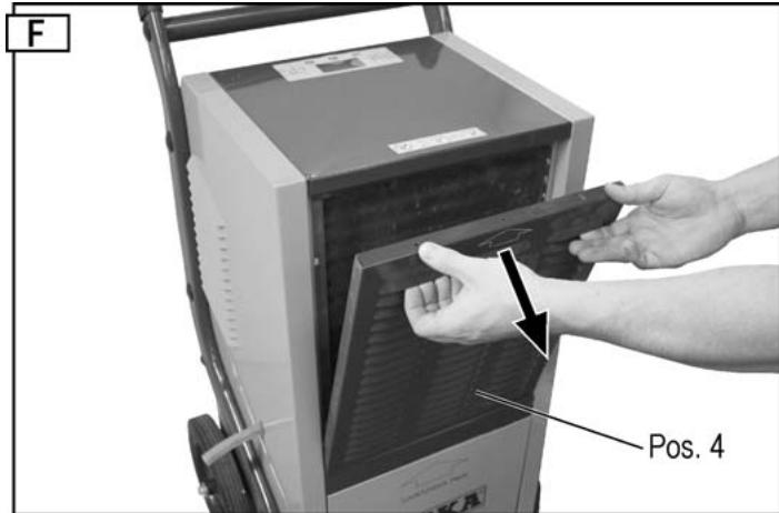 ATIKA ALE 800 - Verwijdersen van de filter - 1