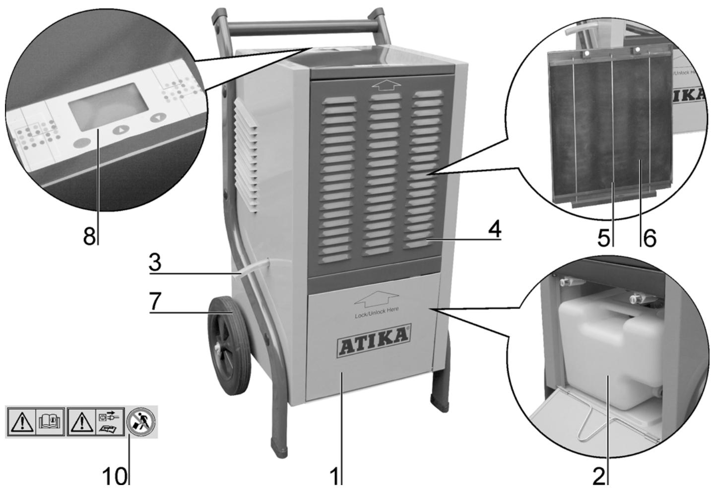 ATIKA ALE 800 - Liste des pièces de rechange - 1