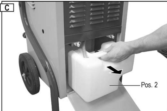 ATIKA ALE 800 - Removing the water collecting container - 2