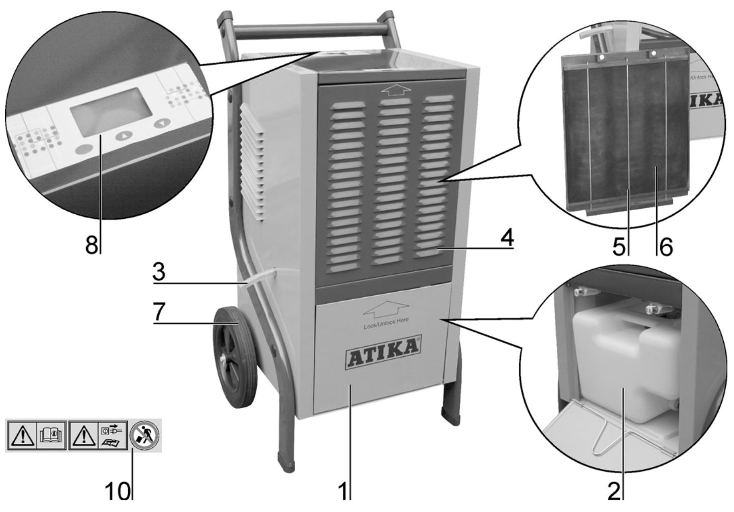 ATIKA ALE 800 - Reservedelsliste - 1