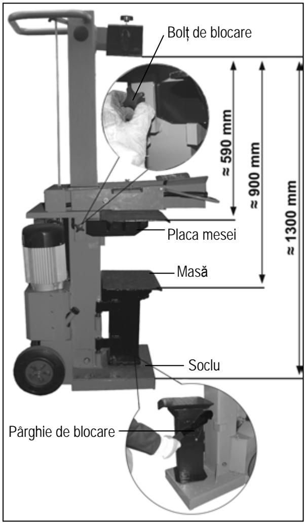 ATIKA ASP 10 N-400 - Reglarea inaltimii mesei - 1