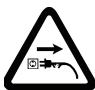 ATIKA KSH 600 - Symbols on the power pruner - 3