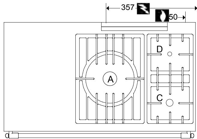 LACANCHE LCF1131E - Chassagne &amp; chambertin « classique» et «tradition»: TABLES de cuisson gaz - 2