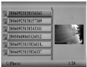 AGFAPHOTO AF 5080 - Mode selection et lecture de fichiers - 3