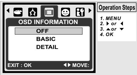 AGFAPHOTO DC-600UW - OSD Information - 1