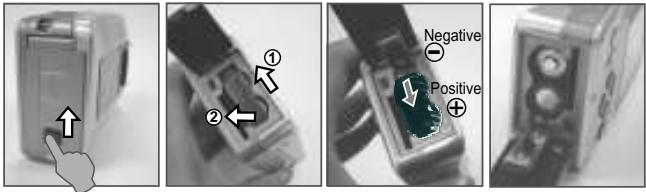 AGFAPHOTO DC-600UW - Inserting the batteries - 1
