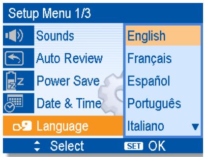 AGFAPHOTO DC-733I - Setting the Display Language - 1
