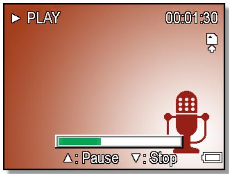 AGFAPHOTO DC-733I - Playing Back Audio Clips - 1