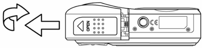 AGFAPHOTO DC-733S - Open the battery cover. - 1