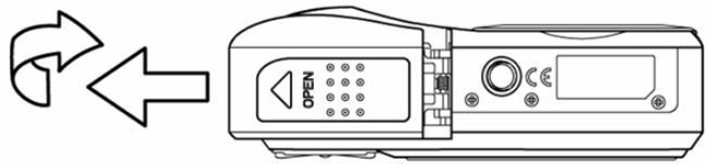 AGFAPHOTO DC-830I - Open the battery cover. - 1