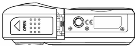 AGFAPHOTO DC-830I - Open the battery cover. - 2