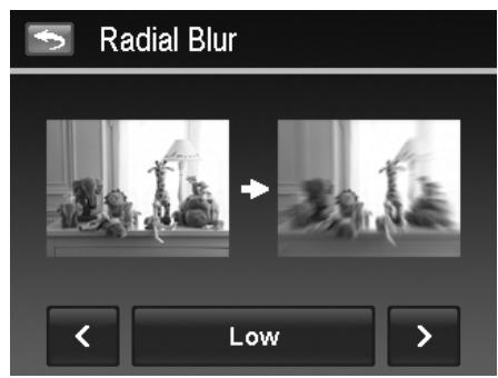 AGFAPHOTO OPTIMA 104 - To set Radial blur for an image: - 1
