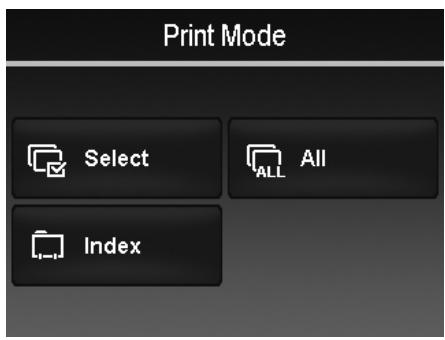 AGFAPHOTO OPTIMA 104 - Setting the Print Mode Menu - 1