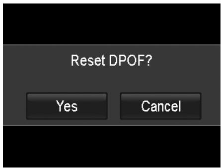 AGFAPHOTO OPTIMA 104 - To reset DPOF: - 1