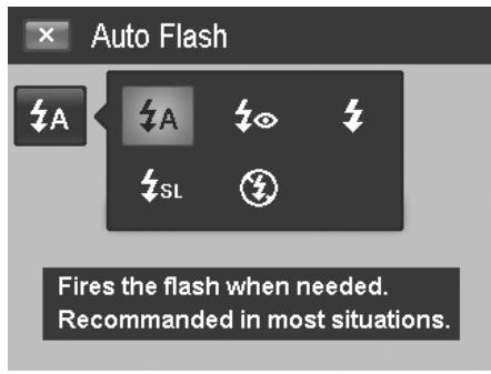 AGFAPHOTO OPTIMA 104 - To activate Flash: - 1
