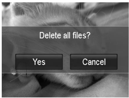 AGFAPHOTO OPTIMA 104 - To delete all files: - 1