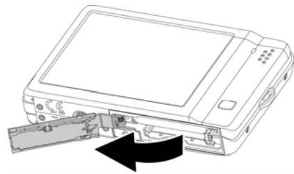 AGFAPHOTO OPTIMA 104 - Inserting an SD/SDHC Memory Card - 1