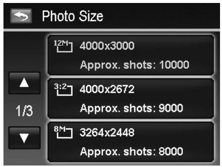 AGFAPHOTO OPTIMA 104 - Setting Photo Size - 1