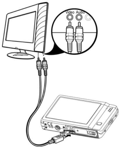 AGFAPHOTO OPTIMA 104 - Connecting the Camera to a TV - 1