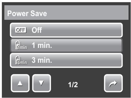AGFAPHOTO OPTIMA 2338MT - Setting Power Save - 2