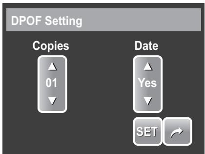 AGFAPHOTO OPTIMA 2338MT - To set DPOF on a single file - 2