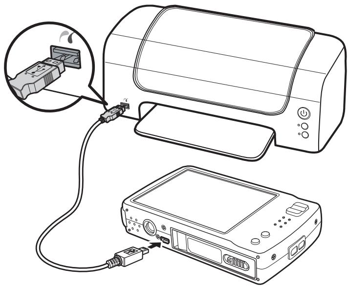 AGFAPHOTO OPTIMA 2338MT - Connecting the Camera to a Printer - 1