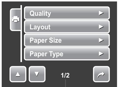 AGFAPHOTO OPTIMA 2338MT - Setting PictBridge Menu - 1