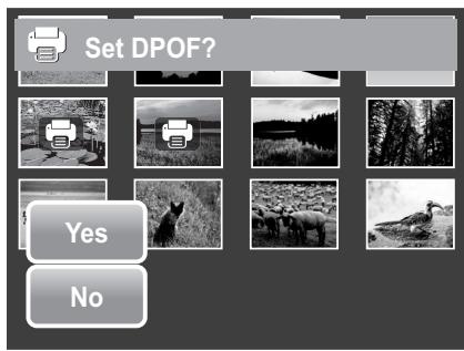 AGFAPHOTO OPTIMA 2338MT - To set DPOF on multiple files - 2