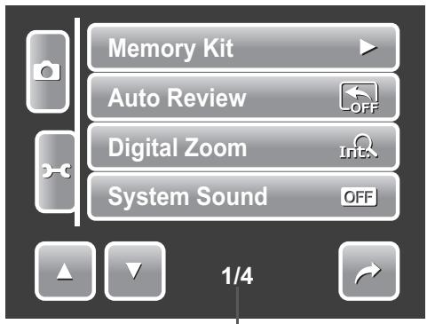 AGFAPHOTO OPTIMA 2338MT - Using the Setting Menu - 1