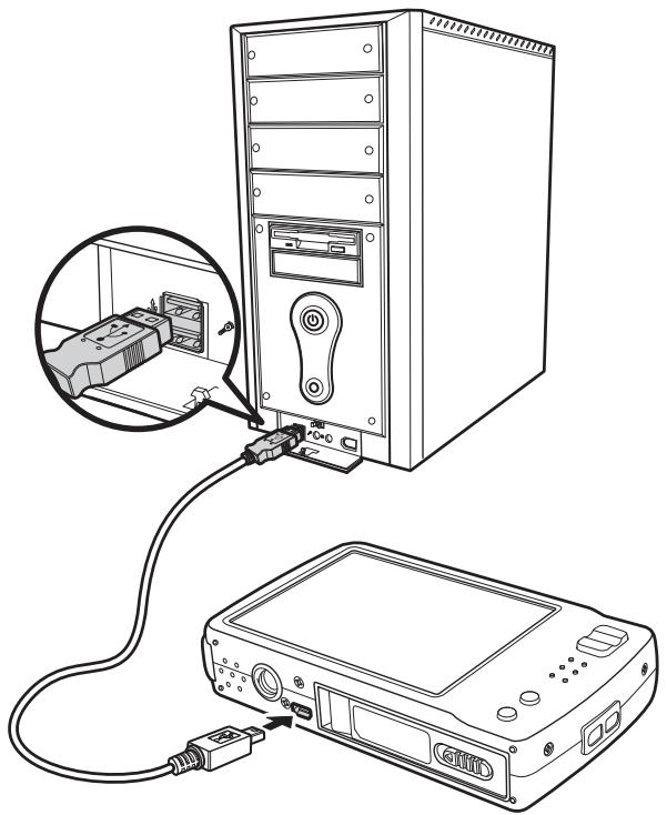 AGFAPHOTO OPTIMA 2338MT - Connecting the Camera a PC - 1