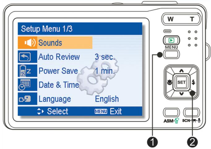 AGFAPHOTO OPTIMA 8328M - Setup menu - 1
