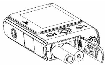AGFAPHOTO SENSOR 505-D - Insert the batteries. - 1