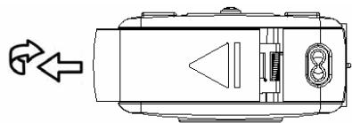 AGFAPHOTO SENSOR 505-X - Open the battery cover. - 1