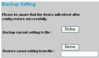 COMET LABS GSM424R - Backup Setting - 1