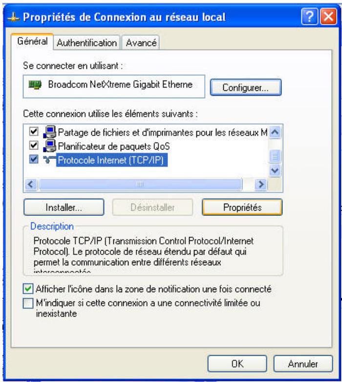 COMET LABS JS100 - ETAPE 2 - Vérification des paramètres TCP/IP Assurez-vous que les paramètres réseau TCP/IP de votre ordinateur peuvent permettre l'accès au JS100. - 4