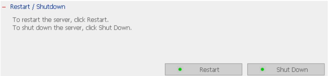 COMET LABS ND16000 - Restart/ Shut down Server - 1