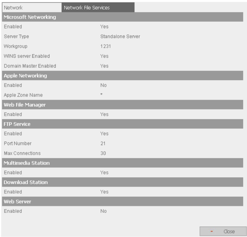 COMET LABS ND16000 - View Network Settings - 2