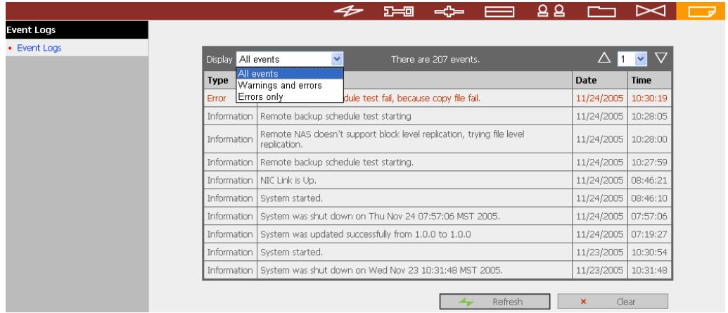 COMET LABS ND16000 - Event Logs - 2