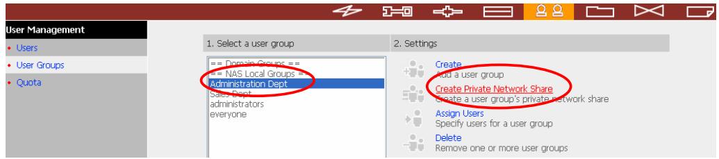COMET LABS ND16000 - Create Private Network Share for User Groups - 1