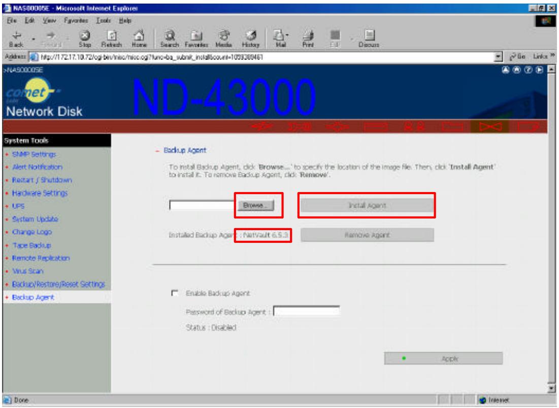 COMET LABS ND45000 - Installation of Backup Agent - 1