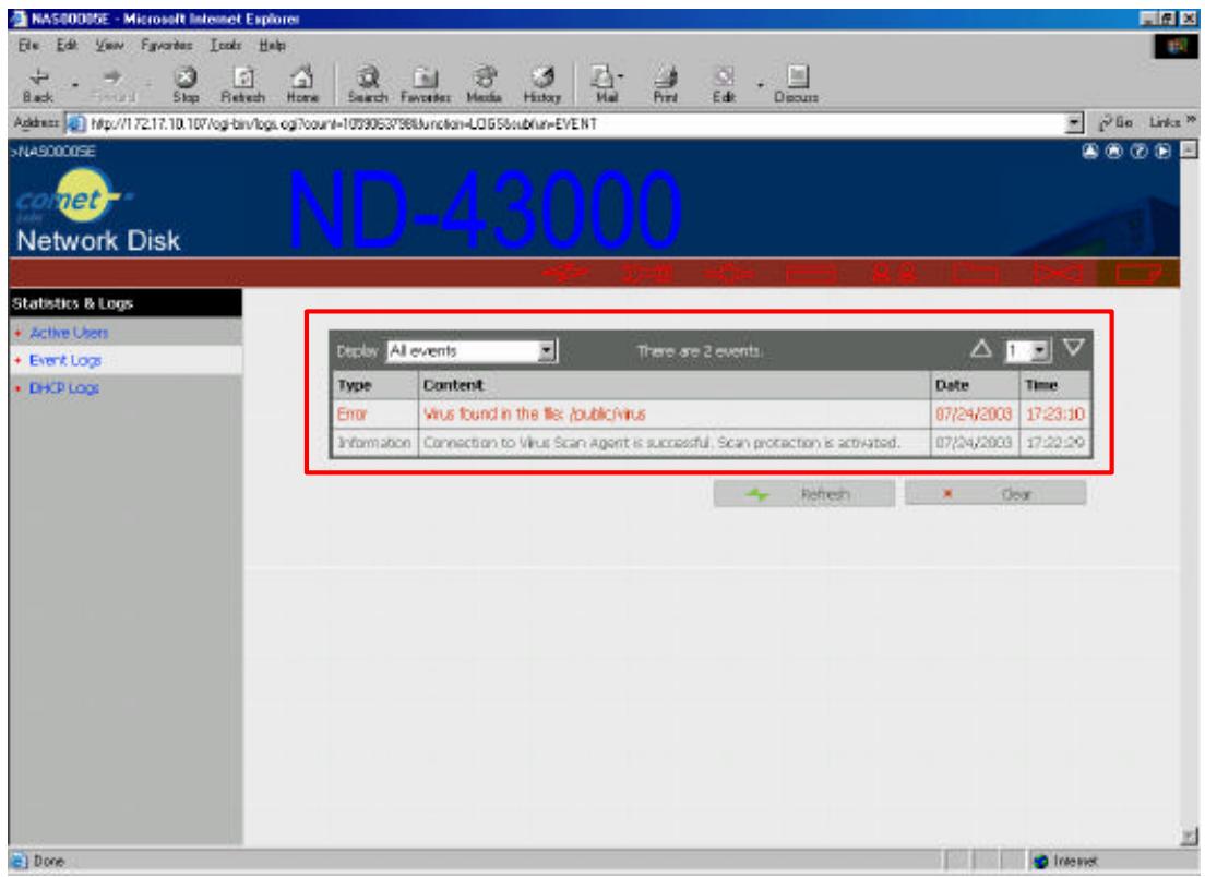 COMET LABS ND45000 - Viewing Details of Infected Files - 1